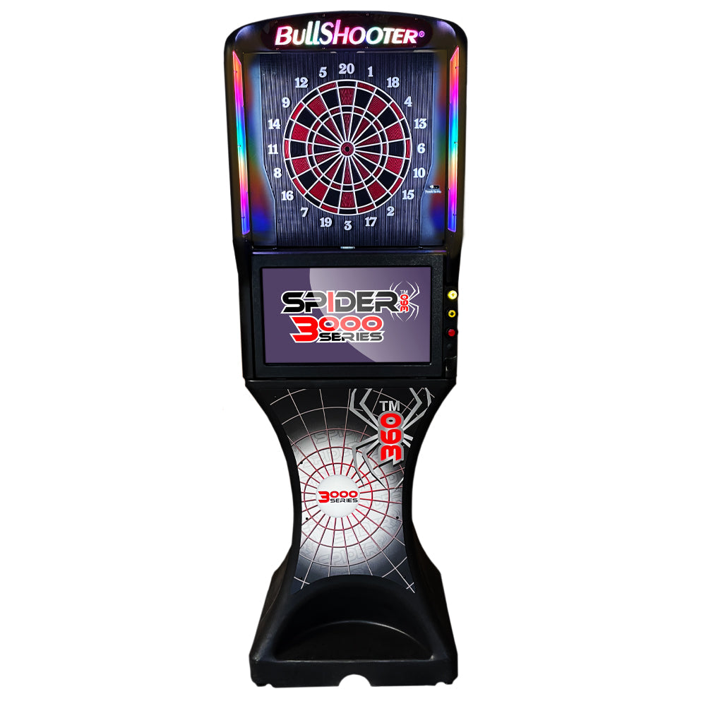 SPIDER 360 3000 Series Dual Head Electronic Home Dartboard (Black)
