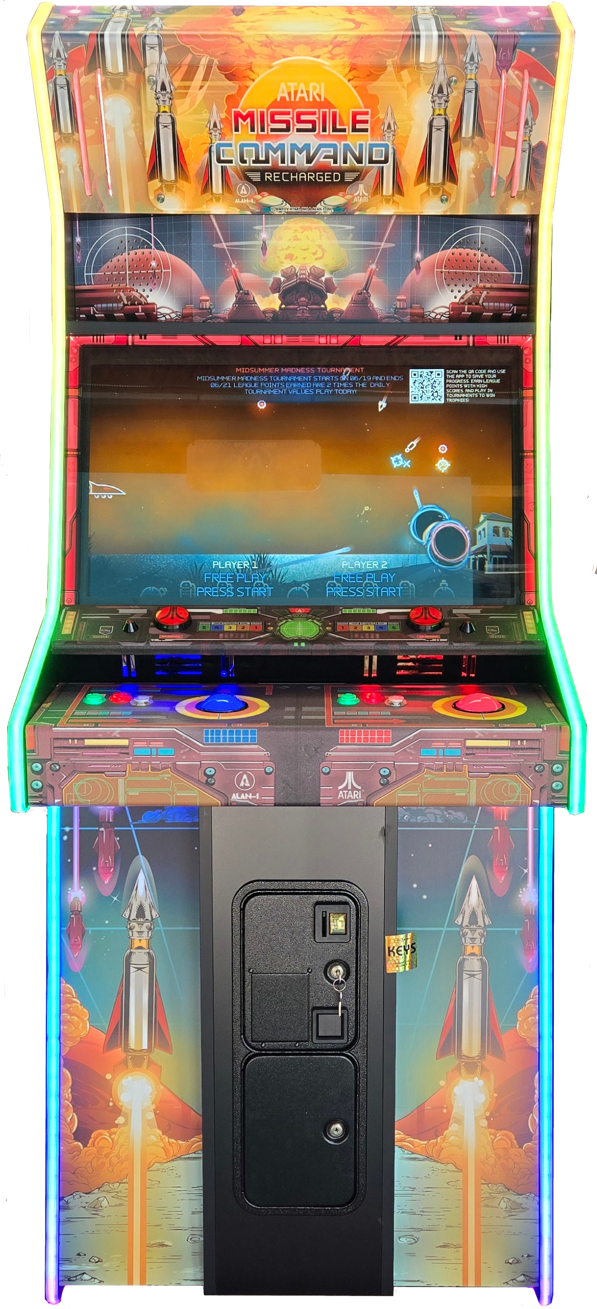 Missile Command Recharged 2-Player Pro+ Arcade Cabinet