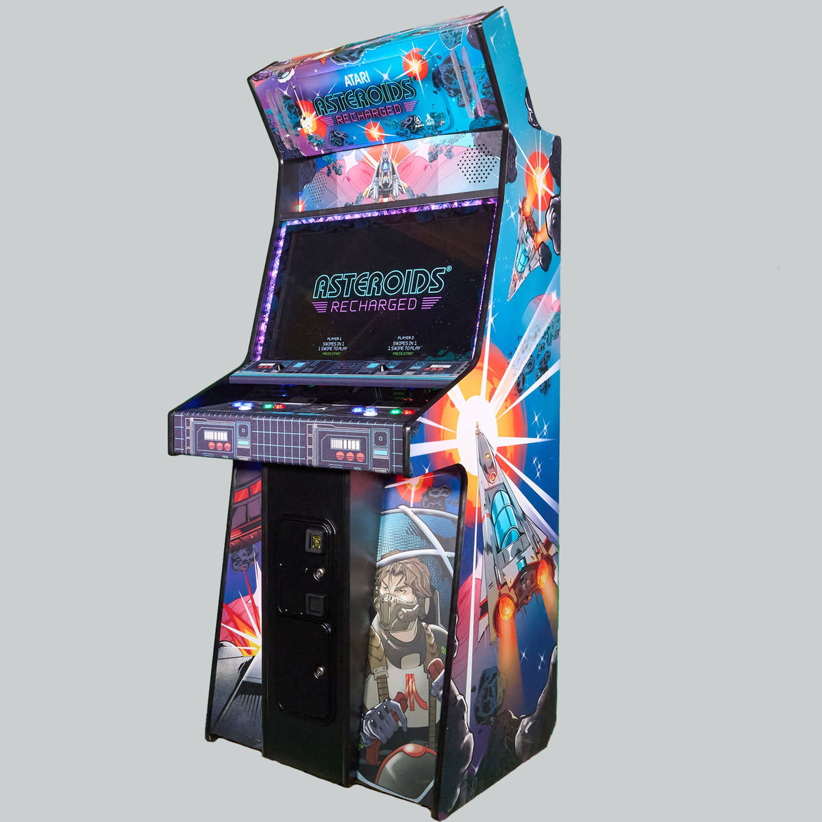 Asteroids Recharged 2-Player Pro Arcade Game
