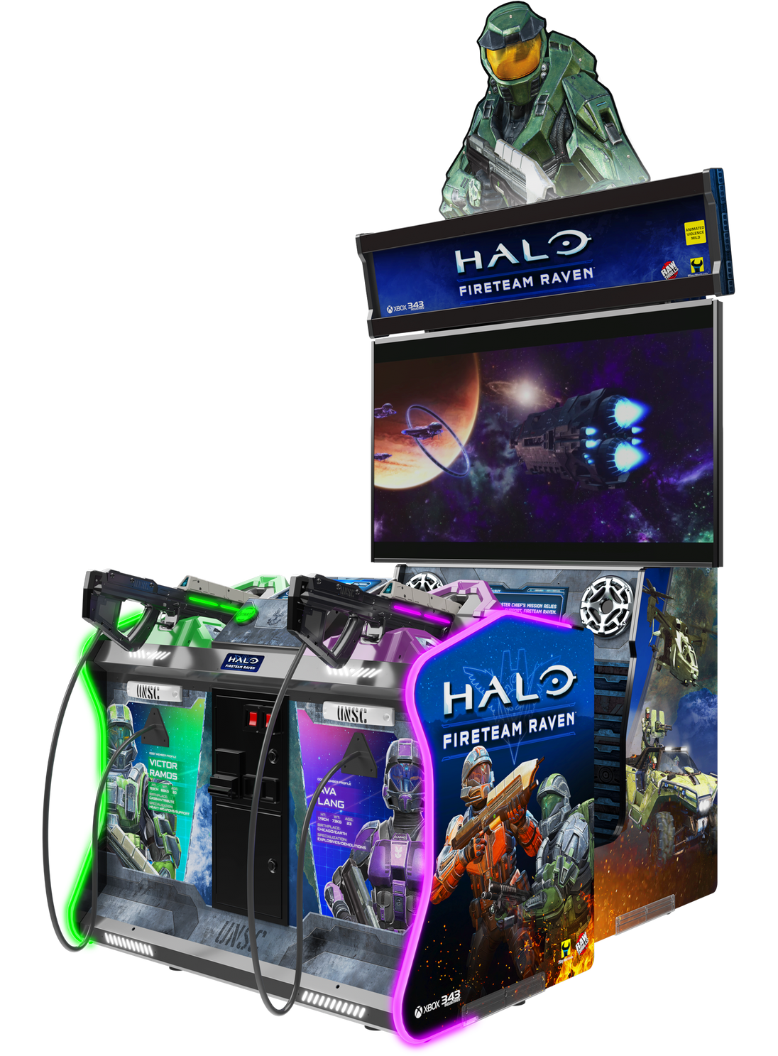 Halo Fireteam Raven 2-Player Tethered Arcade Game by Raw Thrills
