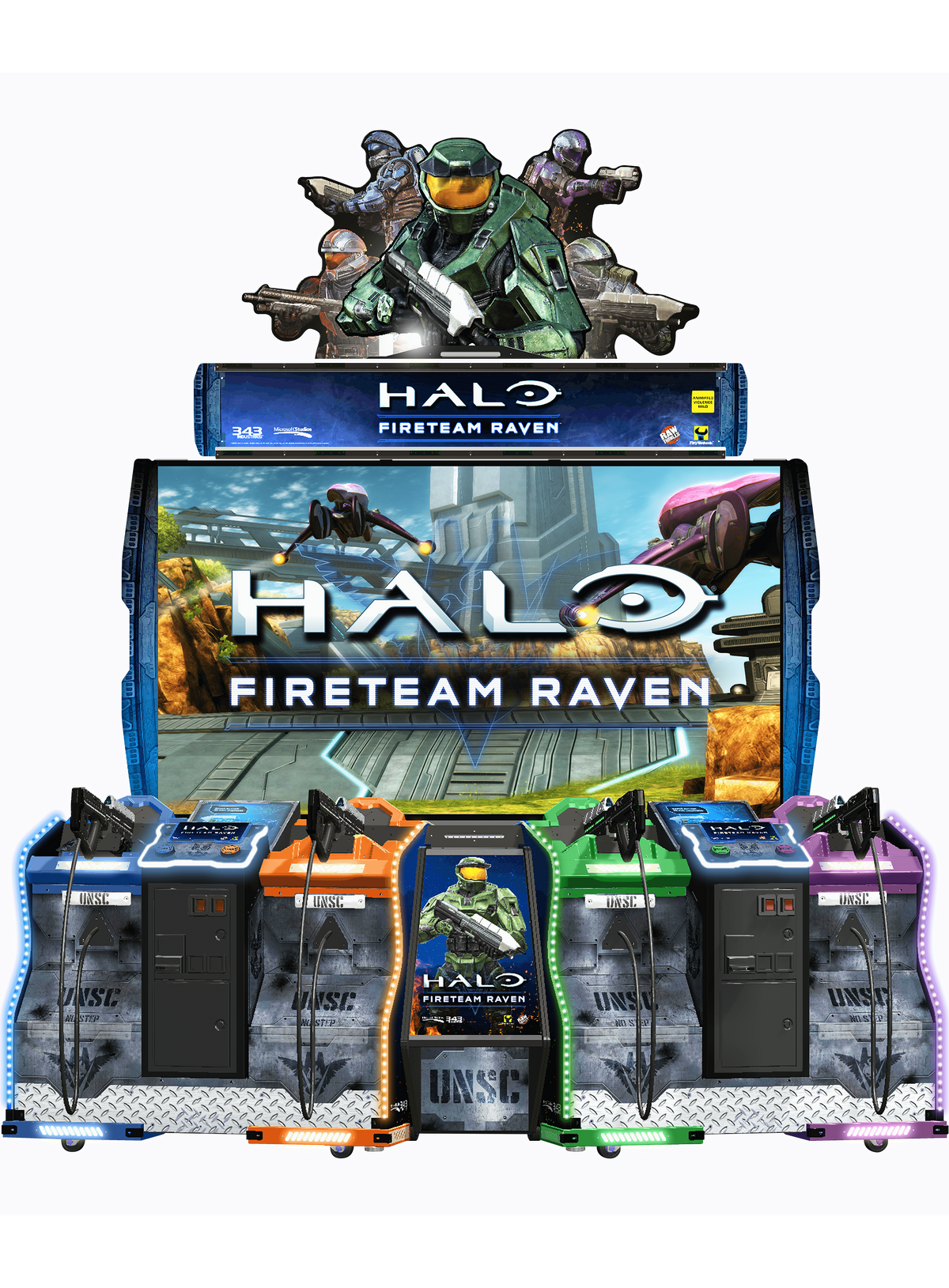 Halo Fireteam Raven 4-Player Tethered Arcade Game
