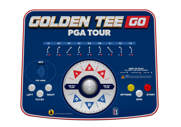 Golden Tee GO PGA TOUR® Edition Portable Arcade Golf System